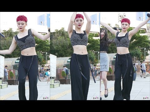 걸크러쉬美 ㄷㄷㄷ 180716 H.U.B 효선 직캠-우리가 함께한 시간 [지니뮤직 신촌버스킹] fancam