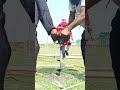 ডিজিটাল মেশিন দিয়ে চরমোনাই অগ্রহায়ণ মাহফিলের খুঁটির বসানোর গর্ত করার কাজ চলছে