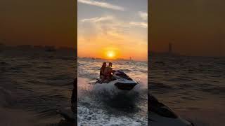 Sunset Dubai #jetski #watersports#sunset#DubaiMarina
