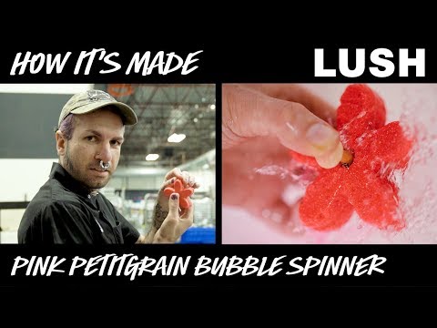 Lush How It’s Made: Pink Petitgrain Bubble Spinner