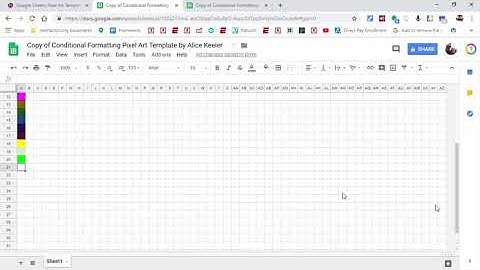 Pixel Art in Google Sheets