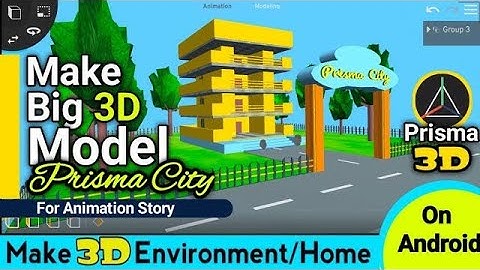 How to make city | 3d invironment | in prisma 3d | #prisma3d #3danimation