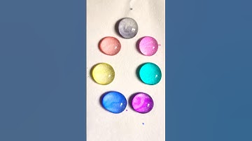 Amazing Water Drop 🔴🟡🔵🟣🟠 | Satisfying Color Mixing | Relaxing Shorts #shorts #experiment #asmr