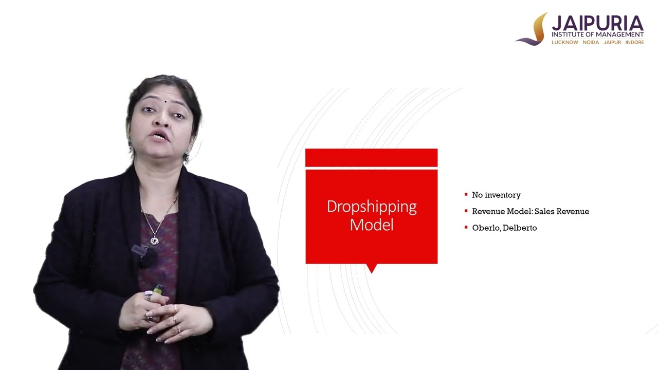 A session on Inventory Led & Dropshipping Models in Online Retail by Prof. Shalini Singh