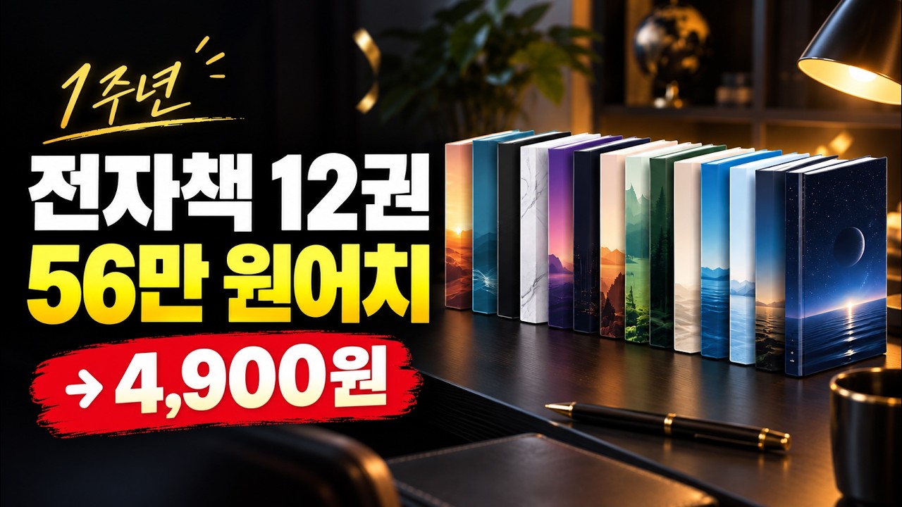 1년 치 전자책, 이번 달까지만 풉니다