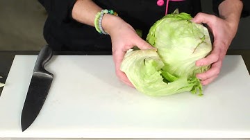 How to Cut Iceberg Lettuce for a Salad : Salad Recipes