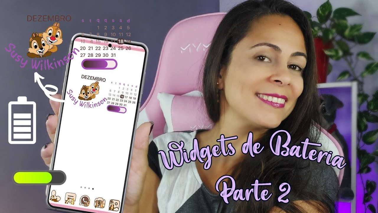 COMO CRIAR WIDGETS DE BATERIA E NOMES COM CURVA UTILIZANDO O WIDGETOPIA | TRUQUES DE PERSONALIZAÇÃO