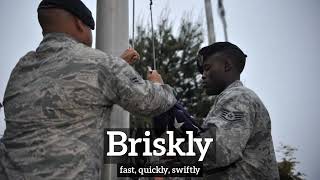 What Is Briskly? How To Say Briskly In English? How Does Briskly Look?