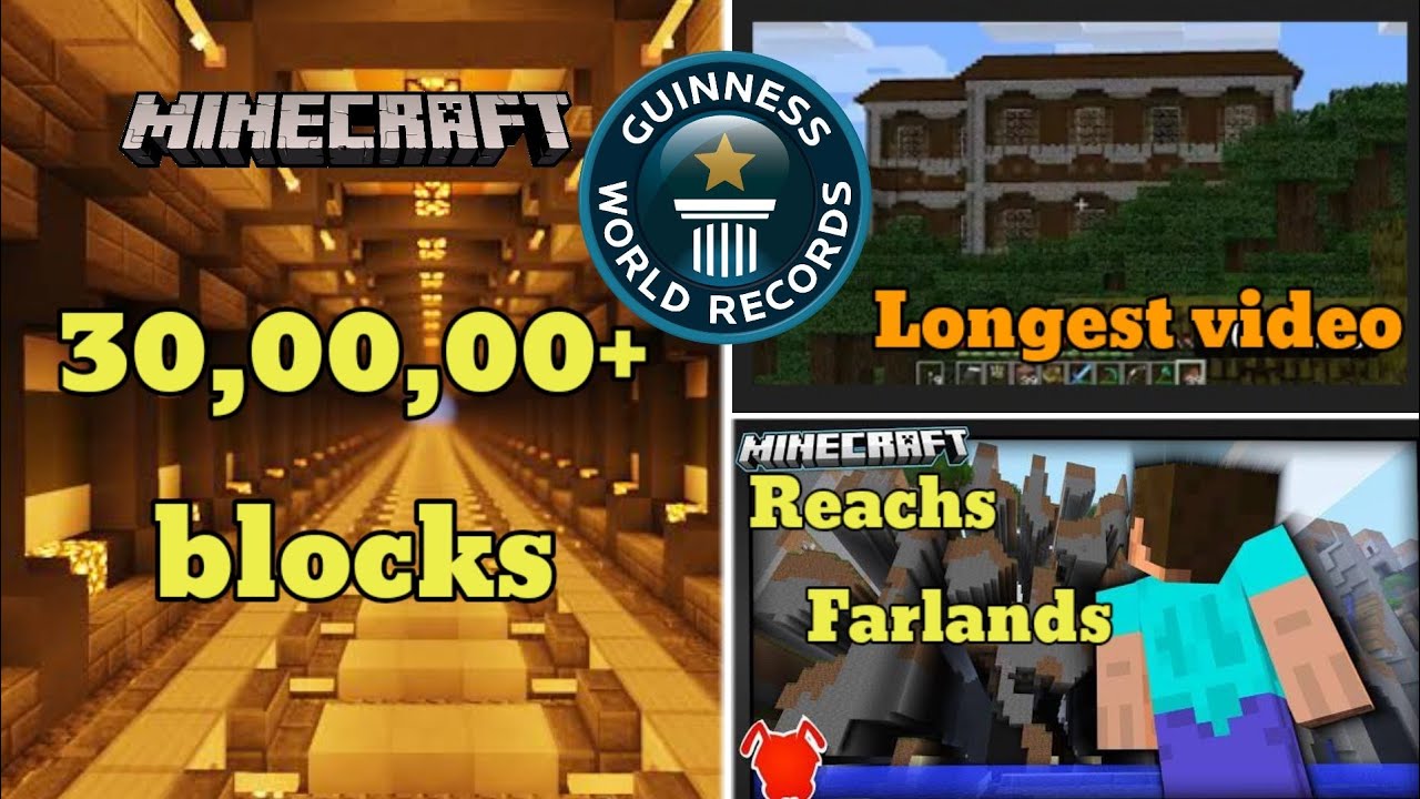 top 5 amazing and mind blowing *world records* made in minecraft 😱 😱 ...