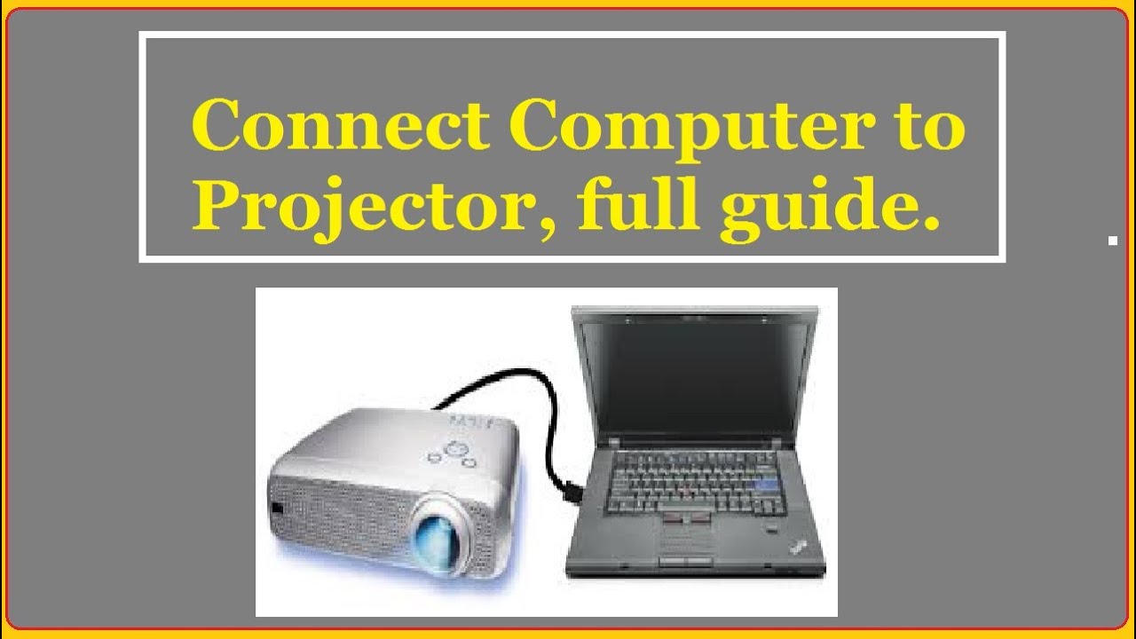 how to connect an hdmi projector to a laptop