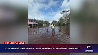 Floodwaters Disrupt Daily Life in Kwakwani’s Lamp Island Community