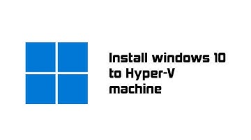 Install Windows 10 to Hyper-V virtual machine, local account