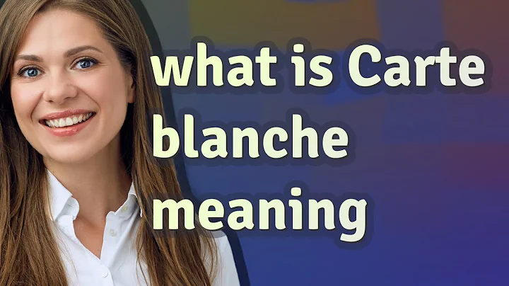 Carte blanche | meaning of Carte blanche
