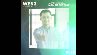 Vote for Most Influential Man of the Year! Web3 Awards 2022 | Thurs, Dec. 29th, 2022 at 7:30pm EST
