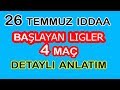 29 Aralık pazar iddaa tahminleri 4 maç!