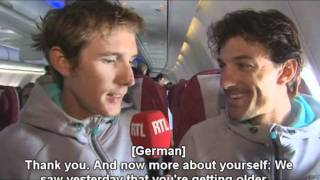 Andy Schleck Jokes Around As Reporter 2011 Tdf Eng. Sub.