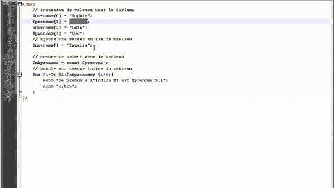 PHP et MySQL Stocker des valeurs dans un tableau