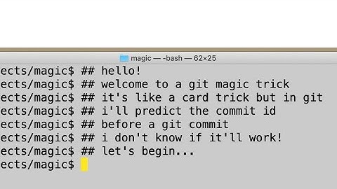 git magic — predicting a git commit before it happens