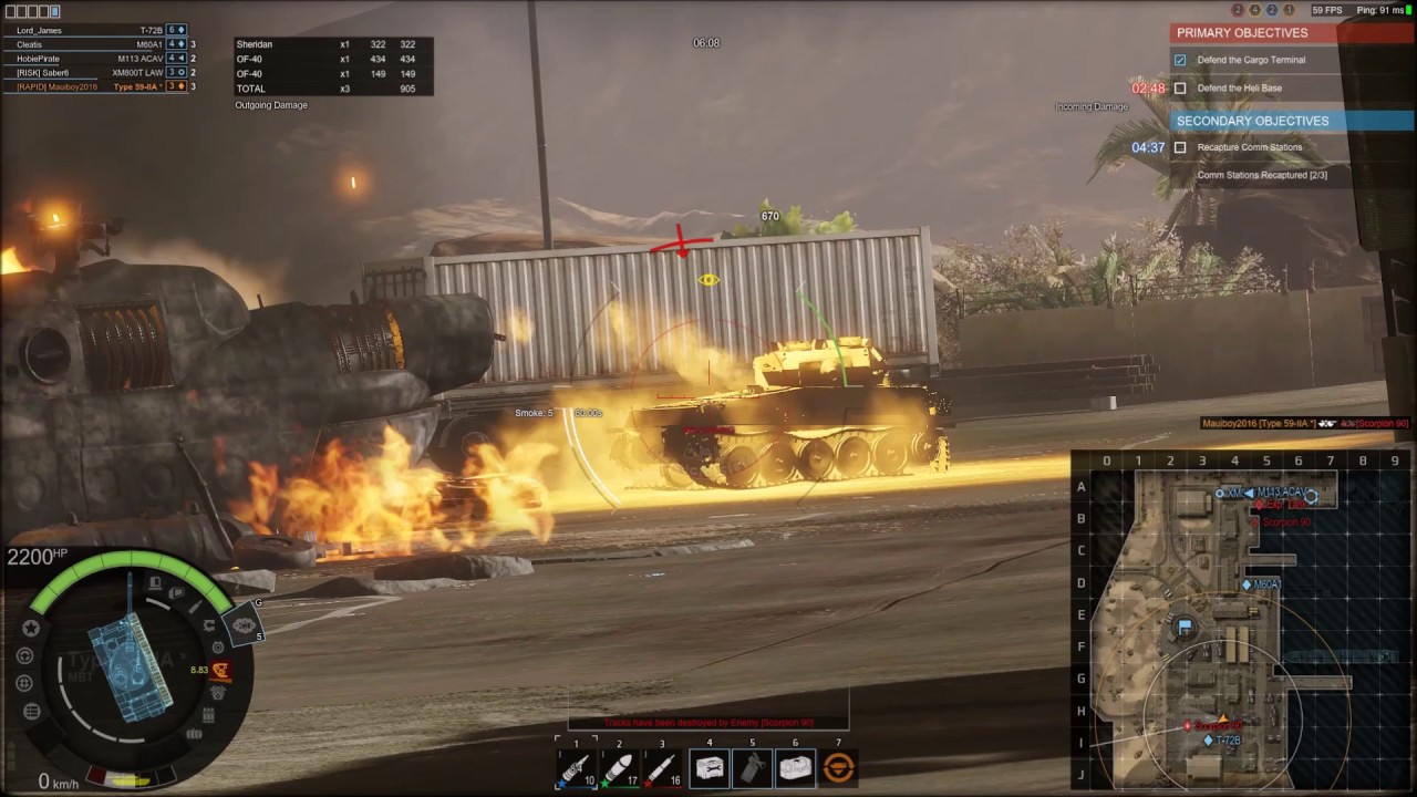 Update 0.20 Game Play - Type 59-IIA Legend MBT on Kodiak