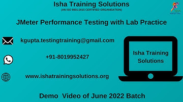 JMeter Performance Testing with Lab Practice Demo 1st June. WhatsApp us on +91-8019952427 to enroll