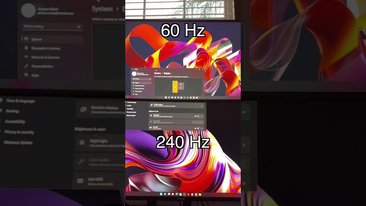 Gaming Monitor 60 Hz Vs 240