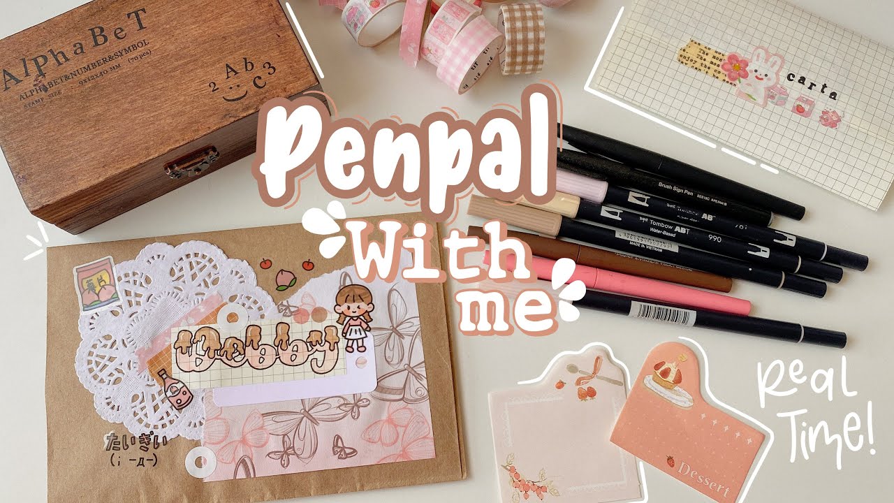 Haciendo una carta para mi Penpal 💌 | ✨Penpal with me✨