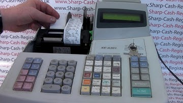 Sharp XE-A301 / XEA301 PAPER EMPTY Error Message