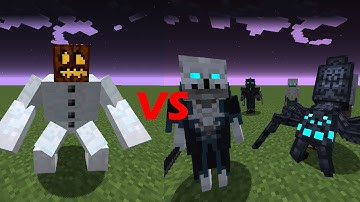 MUTANT SNOW GOLEM VS DREAD ARMY!!! Minecraft Mob Battle!