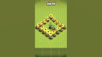 Deadly Mortar Base vs Every Dark Elixir Troop in COC #shorts