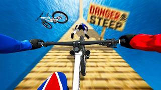 DEADLY Steep Minecraft Bike Course in Descenders