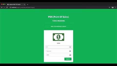 APLIKASI PENJUALAN KASIR Point Of Sales PHP, MySQLi & Ajax 1