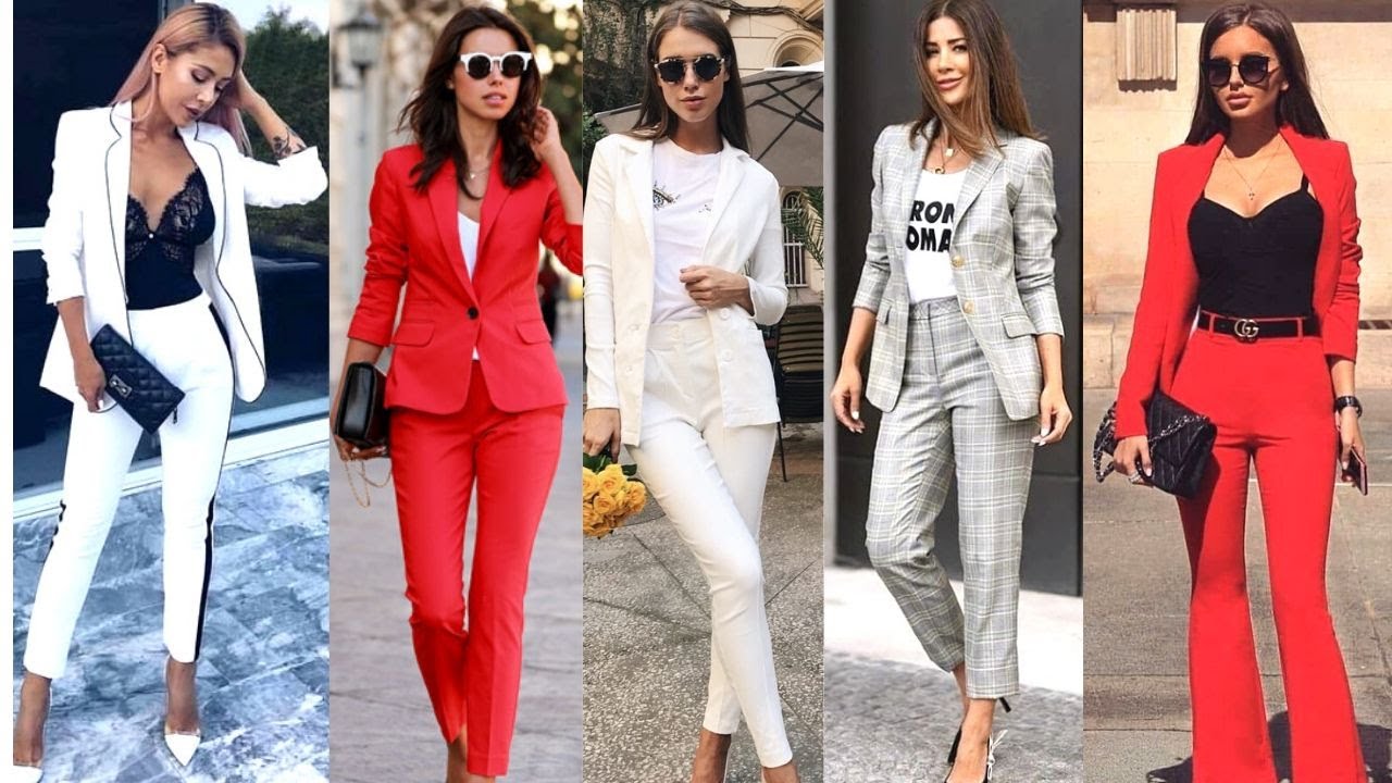 Entre Escupir Cálculo 💘OUTFITS DIVINOS CON TRAJE SASTRE DE MODA 2020 MUJER TENDENCIAS 2020 -  YouTube