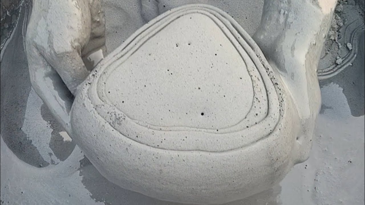 ASMR Very Soft Dusty Pure Cement 🤩 🍕 Shapes dippingCrumble on Lots Of Water 🌊💦🌀🌀🌀💦💦🌀