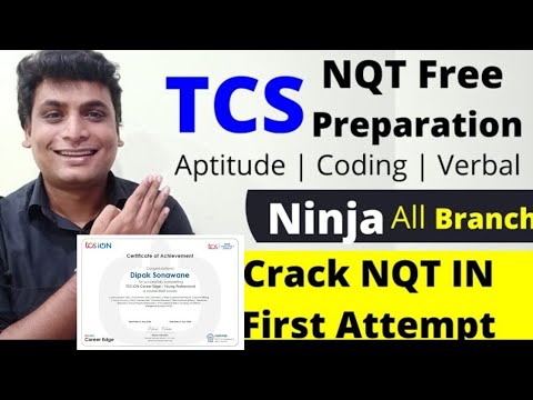 TCS Nqt Free Preparation For All Branch With Certificate | Aptitude TCS  Ninja 2022 Questions Answer