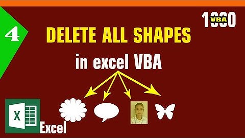 #4 - Delete All Shapes in excel VBA | MsOffice Learning | How to delete all shapes in excel