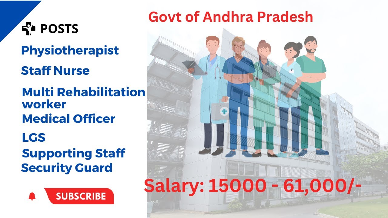 andhra pradesh jobs notification 2023 Medical jobs in Andhra Pradesh