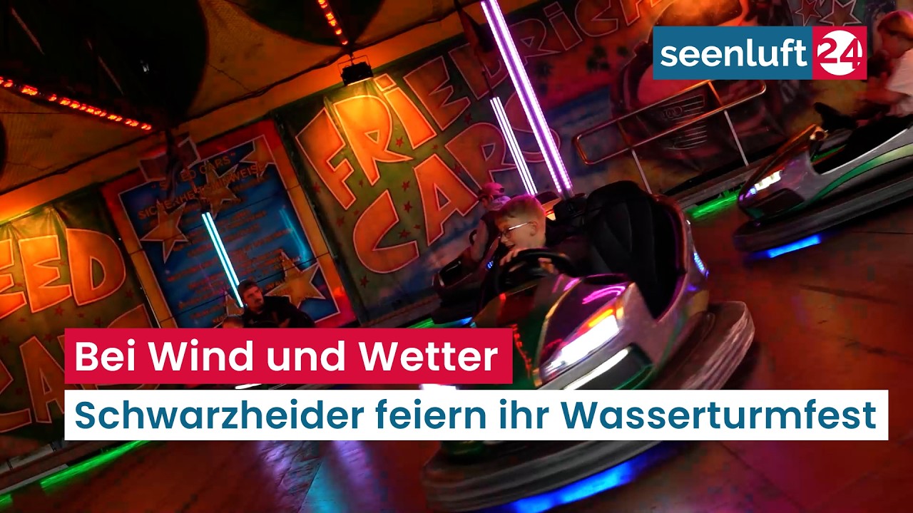 "Wasser"-Turmfest in Schwarzheide - Bei Wind und Wetter wird gefeiert