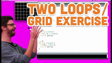 6.2: Two Loops / Grid Exercise - Processing Tutorial