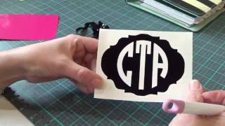 Cricut Design Space: How to using the monogram it app and contour screenshot 4