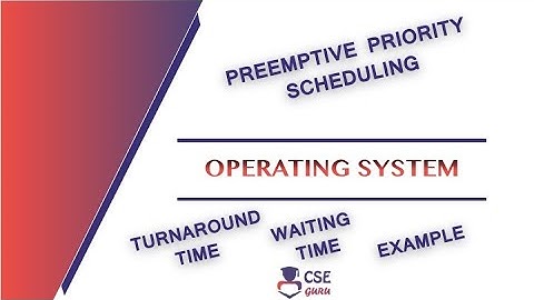 Preemptive Priority Scheduling |  #Process Scheduling | Lec 19 | Operating System