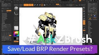 #AskZBrush: “How can I save and load BPR Filter and Render Presets?”
