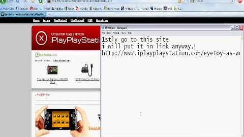 How to use your Ps2 eyetoy as a webcam
