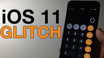 Weird calculator glitch (iOS 11)