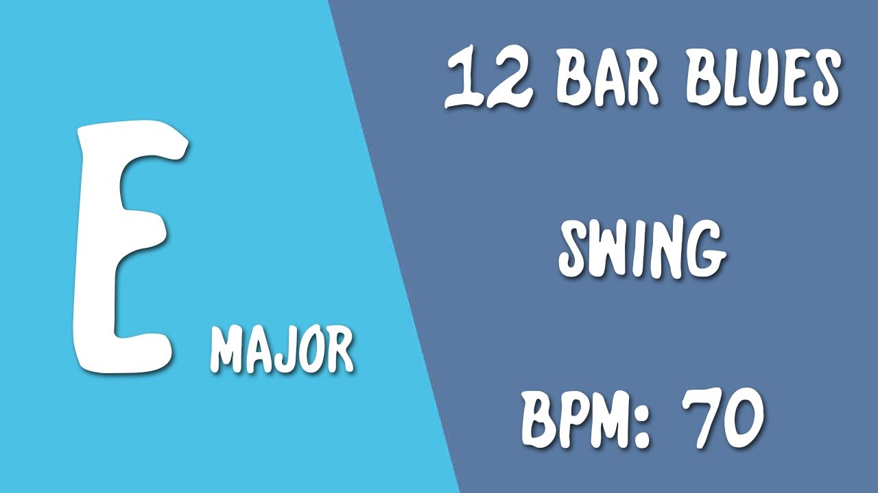 Blues In E REAL Jazz/Blues Backing Track Swing Trio Piano, Bass