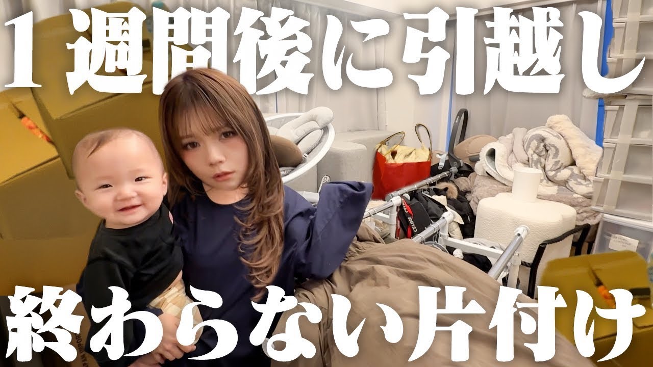 ミニぎしと一緒に引っ越しの片付けしたら大変すぎてバタバタだった