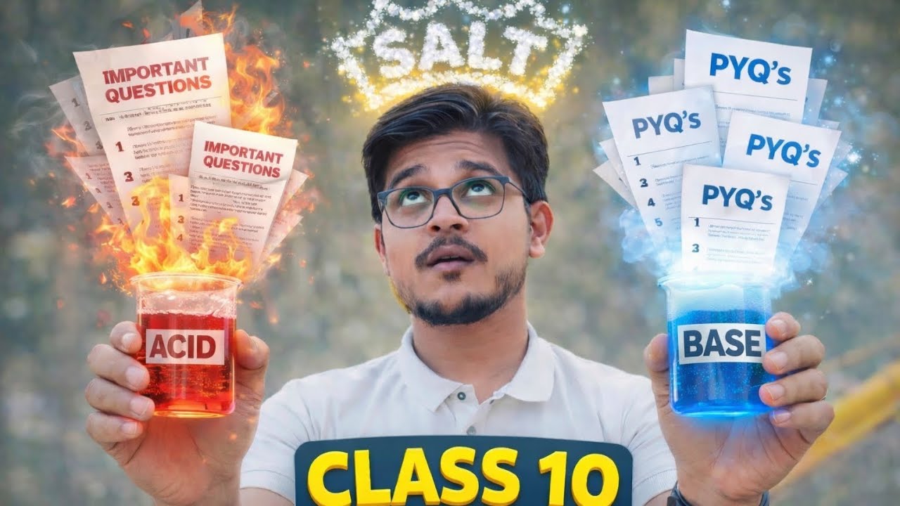 🔥 Acids, Bases and Salts | Class 10 Science | One Shot | Most Important Questions & PYQs