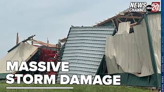 The latest on the Central Illinois storm damage