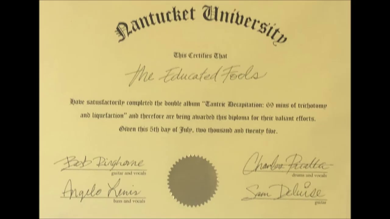 THE EDUCATE FOOLS - "Tantric Decapitation: 69 minutes of trichotomy and liquefaction" (2025, 2xLP)