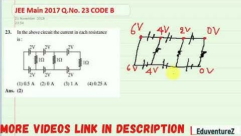 PHYSICS 23 JEE Main 2017 Questions on ELECTRIC CURRENT | Video Solution with Full Concept