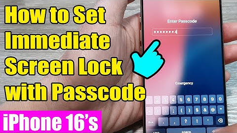🔒iPhone 16/16 Pro Max: How to Set Immediate Screen Lock with Passcode | iOS 18